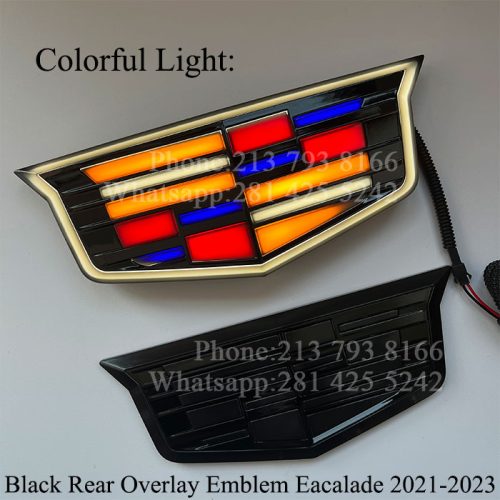Dynamic Cadillac Escalade Light up Emblem 2021-2023(Front and Rear)