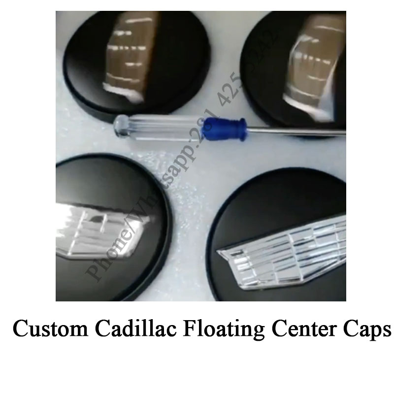 Custom Cadillac Floating Center Caps