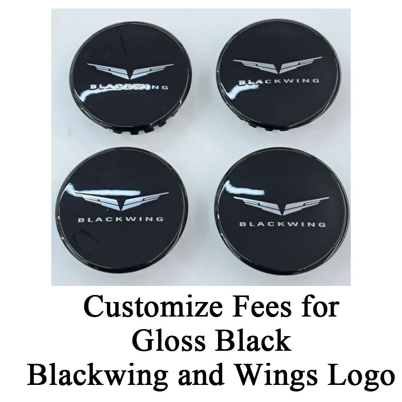 Customize Fees for Gloss Black Blackwing and Wings Logo